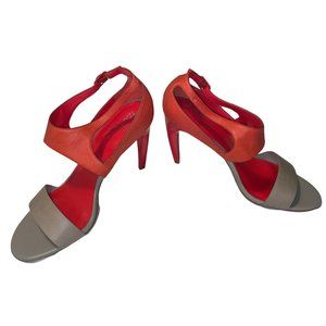Maria Sharapova Nikeair Cole Haan Orange Taupe High Heel Pumps Sandal Shoes